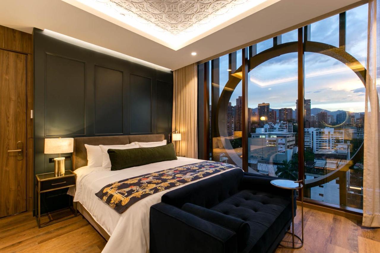 Hotel Marquee Medellín Dış mekan fotoğraf A bedroom at the hotel
